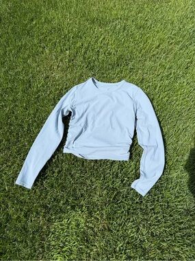 lululemon athletica Light Blue all it takes long sleeve nulu SIZE 6